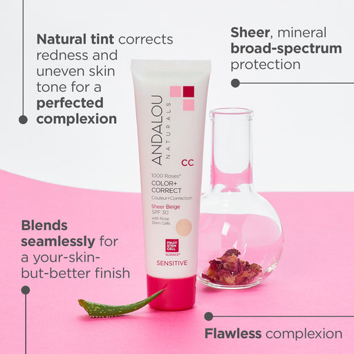 Sensitive 1000 Roses CC Color + Correct Sheer Tint SPF 30 - Beige