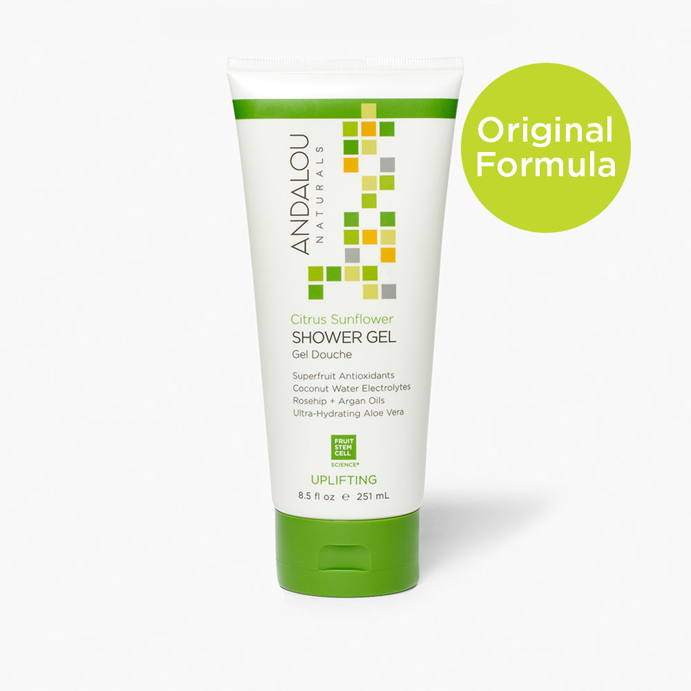 Citrus Sunflower Uplifting Shower Gel Body Wash - Andalou Naturals US