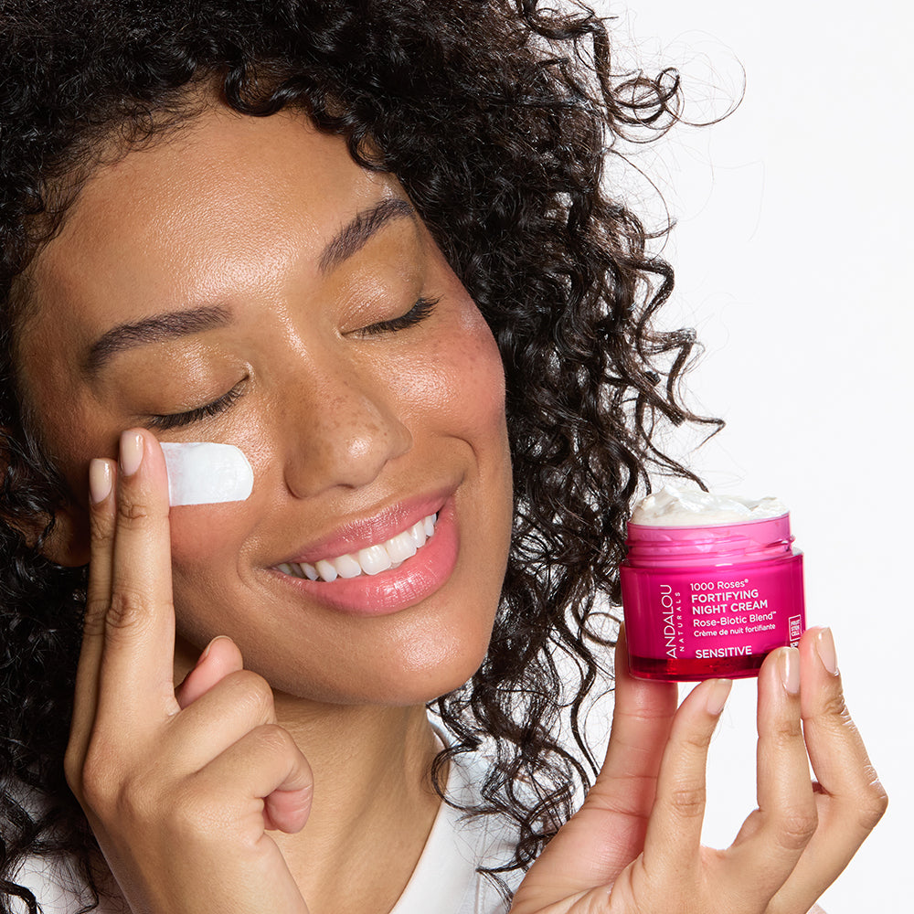 1000 Roses Fortifying Night Cream - Andalou Naturals US