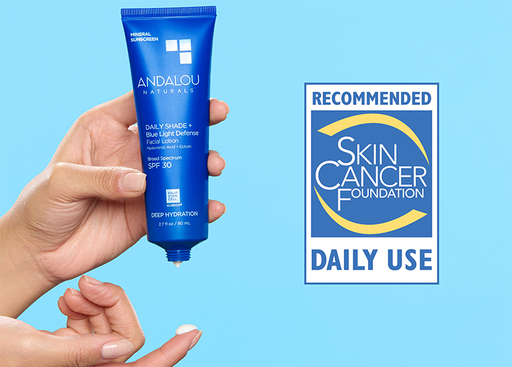 The Skin Cancer Foundation Recommends Andalou Naturals SPF