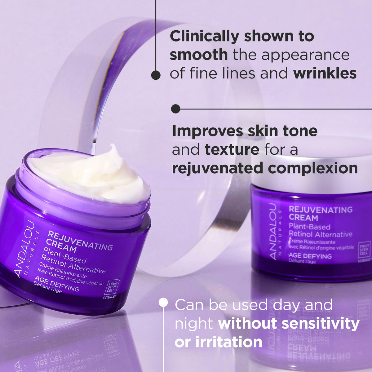 Age Defying Rejuvenating Cream with bakuchiol - Andalou Naturals US