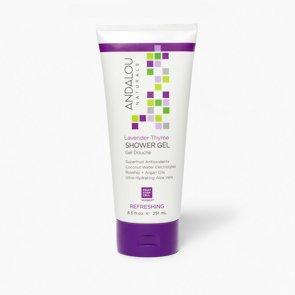 Lavender Thyme Refreshing Shower Gel Body Wash - Andalou Naturals US