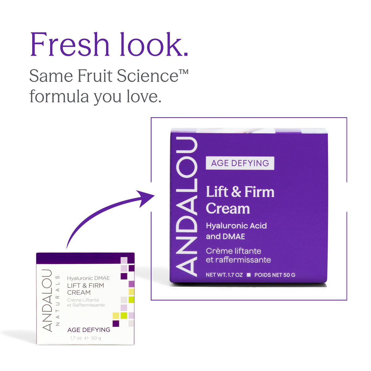Age Defying Hyaluronic DMAE Lift & Firm Cream - Andalou Naturals US