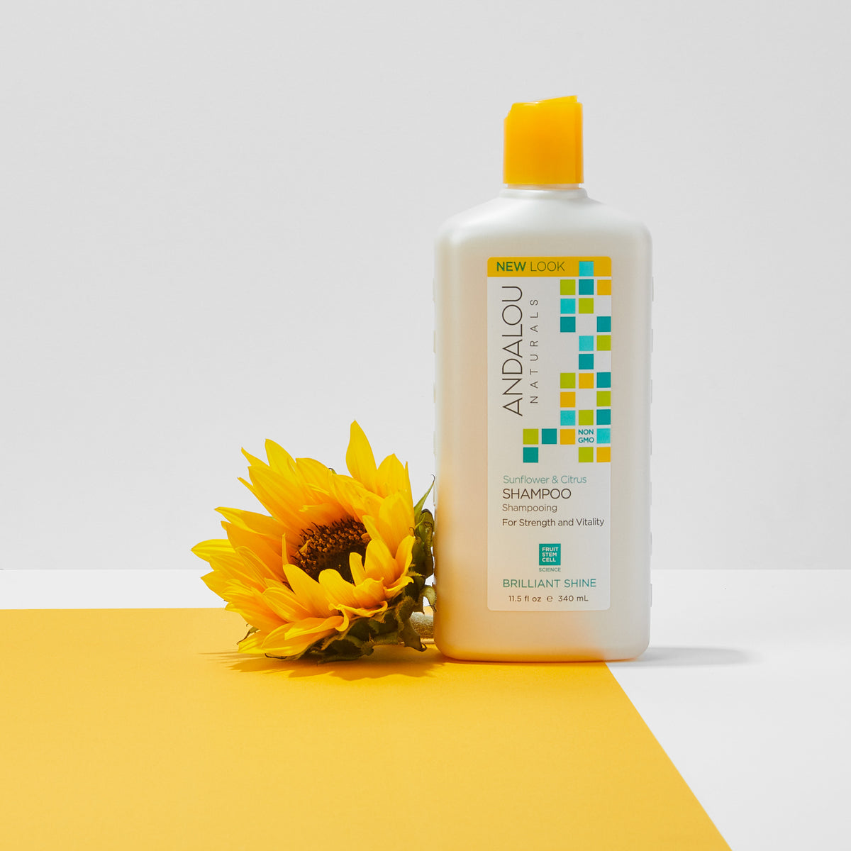 Sunflower & Citrus Brilliant Shine Shampoo - Andalou Naturals US