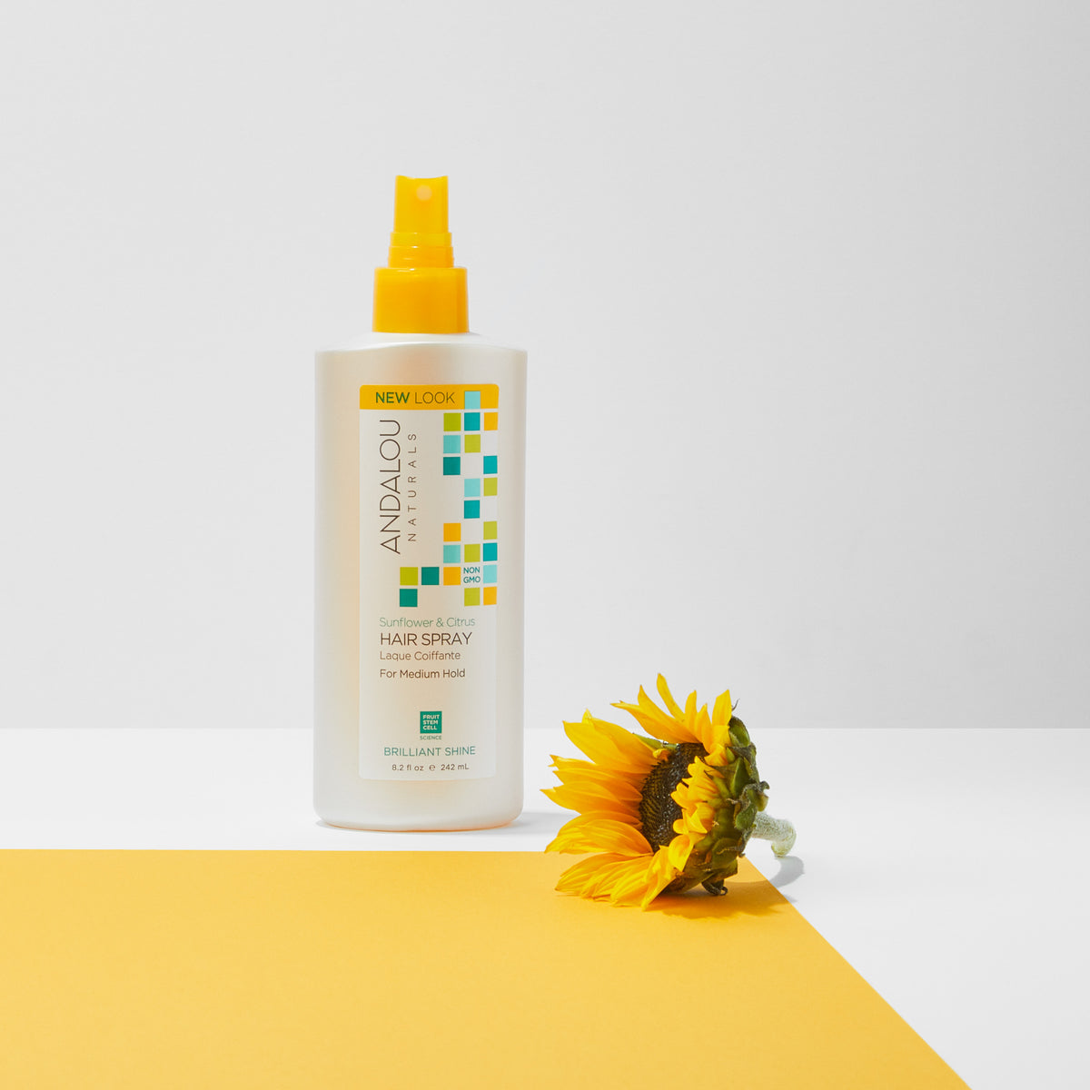 Sunflower & Citrus Brilliant Shine Hair Spray - Andalou Naturals US