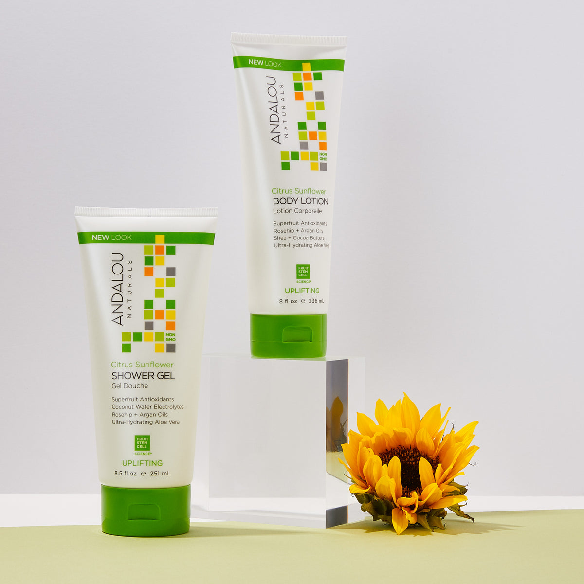 Citrus Sunflower Uplifting Shower Gel - Andalou Naturals US