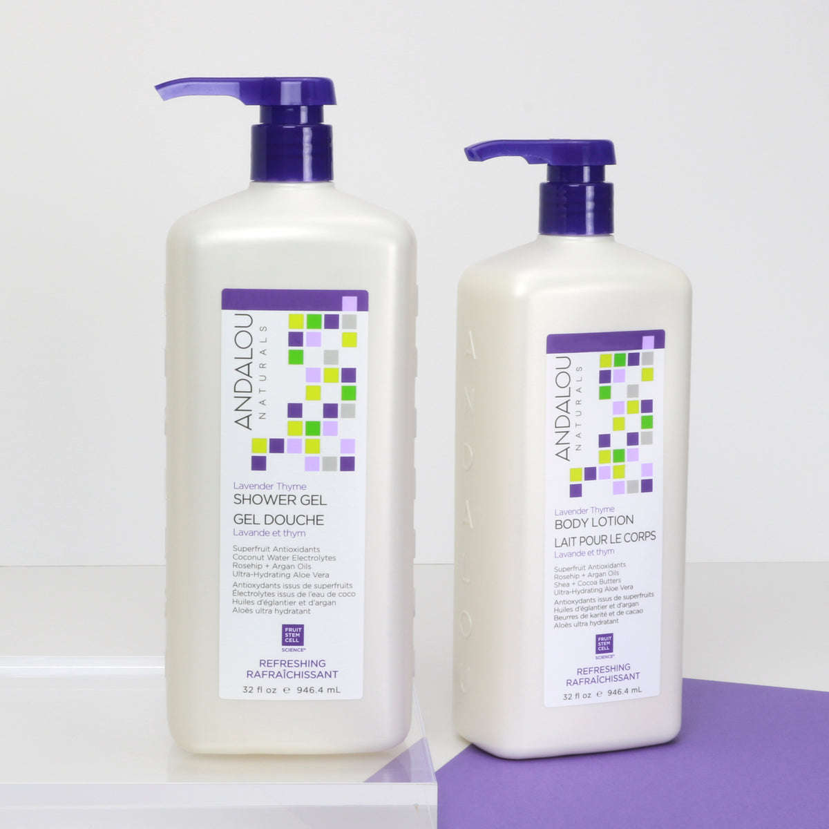 Lavender Thyme Refreshing Body Lotion - Value Size - Andalou Naturals US