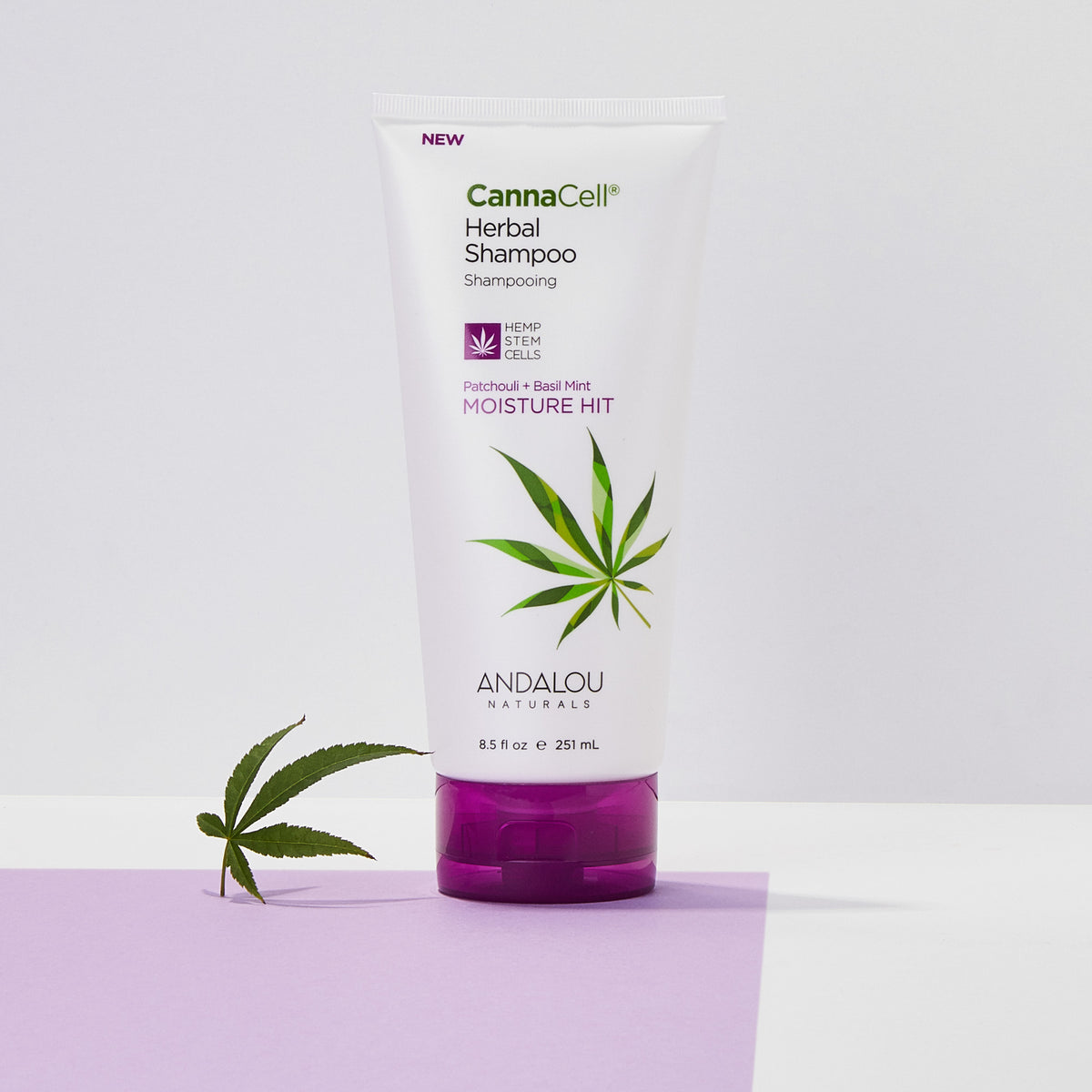 CannaCell Herbal Shampoo - Moisture Hit - Andalou Naturals US