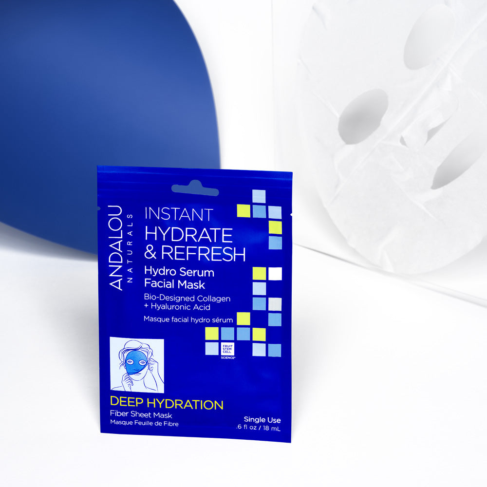 Deep Hydration Instant Hydrate & Refresh Sheet Mask - Andalou Naturals US