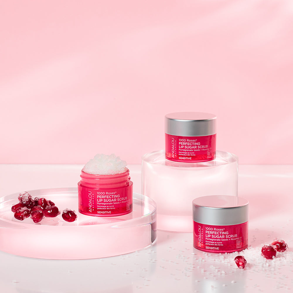 1000 Roses Perfecting Lip Sugar Scrub - Andalou Naturals US